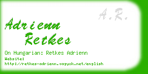 adrienn retkes business card